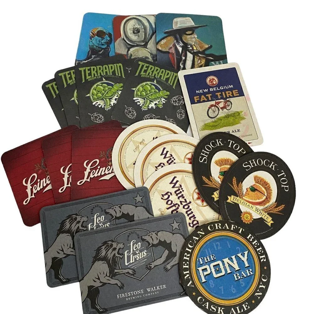 Bar Coasters Lot of 19 pieces Pub Assortment